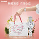 卡西歐（CASIO）【新年禮物】手表送女生防水SHEEN系列時(shí)尚優(yōu)雅小表盤(pán)電子日韓 SHE-4528D-7A人造藍寶石鏡面