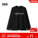 森馬（Semir）王安宇同款|長(cháng)袖T恤男純棉打底衫字母t25秋印花內搭109725101204