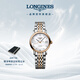 浪琴（LONGINES）瑞士手表 博雅系列 機械鋼帶女表 L43095877