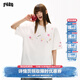 F426【趙露思同款】夏季小花蝴蝶大logo繡花短袖T恤 白色 預售 XL