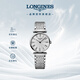 浪琴（LONGINES）瑞士手表 嘉嵐系列 石英鋼帶女表 L42094716 