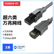 也仁萬(wàn)兆超六類(lèi)網(wǎng)線(xiàn) CAT6A類(lèi)兼容千兆2.5g 電腦路由器光貓寬帶網(wǎng)絡(luò )8芯雙絞線(xiàn) 灰色 3米  YRUJ-13