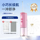 花絮便攜式家用沖牙器洗牙器電動(dòng)牙齒清潔口腔沖洗器成人兒童水噴牙器正畸水牙線(xiàn)送生日禮物辦公室旅行 【祛除99%牙菌】櫻花粉 4支噴頭