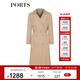 PORTS寶姿女裝 秋冬新品女裝長(cháng)袖長(cháng)風(fēng)衣SL9T003LWD042 流沙駝 XS (2)