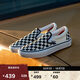 VANS范斯官方 Slip-On黑白棋盤(pán)格一腳蹬職業(yè)滑板鞋低幫 黑色  42