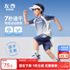 左西男童套裝速干運動(dòng)夏裝2025新款兒童短袖籃球服兩件套潮 藍色 140