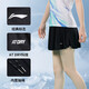 李寧（LI-NING）羽毛球服黑色 女款短裙褲透氣速干裙子 ASKR022-2 黑色 L