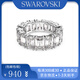 施華洛世奇（SWAROVSKI）滿(mǎn)鉆奢華高定戒指 送女友老婆生日禮物女士節日禮品 銀色52碼5572689
