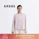 ERDOS 春夏圓領(lǐng)短款絲毛混紡雙面甜美寬松保暖女毛呢大衣 杏仁粉 M 165/84A