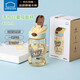 樂(lè )扣樂(lè )扣（LOCK&LOCK）手拎兒童吸管杯學(xué)生塑料水杯戶(hù)外便攜運動(dòng)杯tritan材質(zhì) 黃色400ml