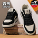 森馬/SENMA男鞋2025秋冬新款時(shí)尚百搭休閑低幫板鞋運動(dòng)厚底加絨棉鞋男 米黑 41 (255mm)