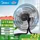 美的（Midea） 趴地扇 大功率工業(yè)風(fēng)扇 家用臺式電風(fēng)扇 坐地爬地扇 工廠(chǎng)商用金屬扇大風(fēng)力 FS45-23B【18吋金屬扇葉 四檔可調】 工業(yè)商用風(fēng)扇