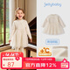 JELLYBABY[抗菌遠紅外]女童連衣裙女寶秋冬高領(lǐng)加絨蓬蓬網(wǎng)紗裙子兒童公主