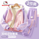 Hello Kitty凱蒂貓女童加絨套裝冬季2025新款兒童運動(dòng)外套長(cháng)褲女孩冬裝兩件套 蒂公主K淡紫羅+蒂公主K淡紫羅 150