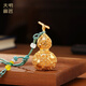 大明銅匠福祿歡喜花絲小葫蘆銅擺件車(chē)掛件鑰匙扣辦公室桌面開(kāi)業(yè)創(chuàng  )意裝飾品