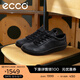 愛(ài)步（ECCO）德訓鞋男 休閑鞋男士板鞋復古牛皮男鞋 柔酷零點(diǎn)537764 HL 黑色53776401001 43