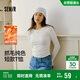 森馬（Semir）長(cháng)袖T恤女短款小心機顯瘦緊身2025發(fā)熱抓毛純色冬裝109725101010