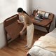 北極樹(shù)實(shí)木折疊書(shū)桌學(xué)生家用電腦桌臥室小戶(hù)型床邊學(xué)習小桌子簡(jiǎn)易辦公桌 【全實(shí)木-可調節款】80CM胡桃色折疊書(shū)桌 【整裝發(fā)貨-送貨上門(mén)】
