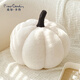 皮爾卡丹（pierre cardin）北歐ins風(fēng)可愛(ài)南瓜抱枕毛絨創(chuàng  )意客廳沙發(fā)靠墊床頭裝飾-白