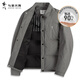 與狼共舞【鴨絨90%】羽絨服男士冬季工裝翻領(lǐng)加厚保暖外套男 701卡其 XL