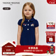 Teenie Weenie  Kids【菁英POLO】小熊童裝25年款新款女寶寶連衣裙 藏青色 100 cm