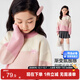 左西女童毛衣加厚針織衫兒童秋冬2025新款女孩冬季毛線(xiàn)衣 粉色 150