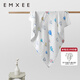嫚熙（EMXEE）嬰兒紗布浴巾純棉寶寶新生兒童浴巾大尺寸洗澡包裹包巾 氣球島 110×110cm