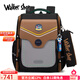 Walker Shop輕奢新款小學(xué)生書(shū)包1到6年級護脊減負男女孩背包英倫風(fēng)舒適雙肩包 黑色大號【推薦2-6年級】 默認尺寸
