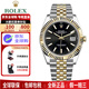 勞力士（ROLEX）瑞士男表日志型系列m126333自動(dòng)機械18K黃金瑞士腕表送男友禮物 41mm黑盤(pán)條釘m126333-0014