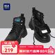 海瀾之家HLA馬丁靴男士休閑鞋秋冬工裝鞋子男HAAGZM4AB70567 黑色加絨42