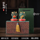 窯禮道故宮風(fēng)文創(chuàng  )招財石獅子一對好事發(fā)生創(chuàng  )意茶寵擺件工藝品擺件伴手禮 好事發(fā)生一對【彩金】+底座+禮盒