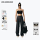 ANN ANDELMAN【明星同款】官方直營(yíng) 高腰闊腿休閑垂感直筒褲 黑色 S