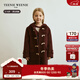 Teenie Weenie  Kids小熊童裝秋冬款男女童保暖雙面呢羊毛連帽大衣 酒紅色 130 cm