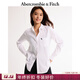 Abercrombie & Fitch【牛津襯衫】經(jīng)典小麋鹿圖案百搭通勤長(cháng)袖襯衫春秋女裝140-3618 白色黑標 L (165/104A)