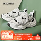 斯凱奇（Skechers）踏浪老爹鞋復古厚底潮流閃電鞋女秋休閑運動(dòng)熊貓鞋女鞋117364