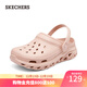 斯凱奇（Skechers）女鞋洞洞鞋透氣拖鞋軟彈輕質(zhì)休閑涼鞋111564 玫瑰紅色/ROS 37