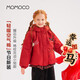 瑪米瑪卡（MOMOCO）兒童棉服外套新年服冬季棉衣棉襖韓版休閑童裝 01紅色   140   