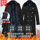 際華 3565軍大衣男老式棉大衣冬季加厚加長(cháng)款保安大衣黃防寒服東北棉襖棉服 黑色帶帽絨里1.4米款-可拆洗