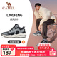 駱駝（CAMEL）凌風(fēng)2.0加絨中高幫休閑男鞋保暖防水戶(hù)外徒步百搭鞋2025秋冬新款 K15C363048，淺灰/黑，男 42