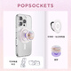 PopSockets【流沙】泡泡騷手機支架氣囊伸縮防摔粘貼便攜磁吸手機支架磁吸閃片 甜夢(mèng)+珍珠粉【站立】啪嗒盤(pán)