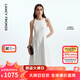 朗姿【漾25系列】無(wú)袖白色圓領(lǐng)長(cháng)裙氣質(zhì)高級感2025夏季新款連衣裙 本白色 M