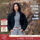 Calvin KleinJeans【防風(fēng)防水】25秋冬新款女士ck輕暖90絨短款立領(lǐng)羽絨服外套 UB1-太空黑 XS