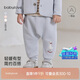 babylove嬰幼兒褲子秋冬季薄夾棉男女寶寶寬松超軟收腳大pp褲百搭保暖長(cháng)褲