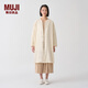 MUJIIDEE 女式 平紋 無(wú)領(lǐng)夾克衫女裝外套  GAD02C4S 米白色 M (155/80A)