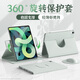 QBOSS適用ipad air11保護套ipad air保護殼Air7蘋(píng)果air5平板air6/4軟10.9橫豎旋轉11寸輕薄簡(jiǎn)約原野綠