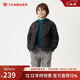 坦博爾兒童羽絨服男童女童短款輕薄中大童保暖外套310126Z 黑色160