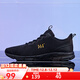 361°361男鞋秋季經(jīng)典網(wǎng)面透氣休閑運動(dòng)鞋耐磨跑步鞋男 烏黑色/皇冠金 42