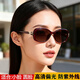 帕尼曼偏光太陽(yáng)眼鏡女士墨鏡小臉小框三葉草開(kāi)車(chē)騎行防紫外線(xiàn)曬遮陽(yáng)街拍 茶框漸變茶色