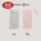 浪莎（LangSha）分趾襪子二趾襪女中筒拇指襪夏季薄款兩指兩趾純棉日式木屐襪夏 [淺藍+淺粉] 2雙 均碼