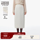 Teenie Weenie小熊女裝波點(diǎn)半身裙2025夏季新款復古摩登波點(diǎn)雪紡裙 象牙白 S